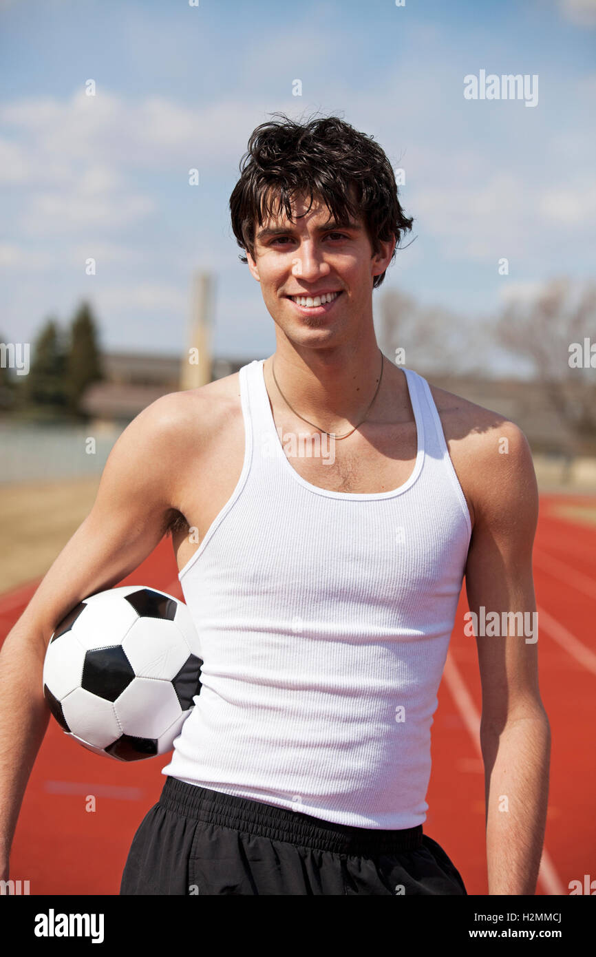 Fußball-Teen Stockfoto