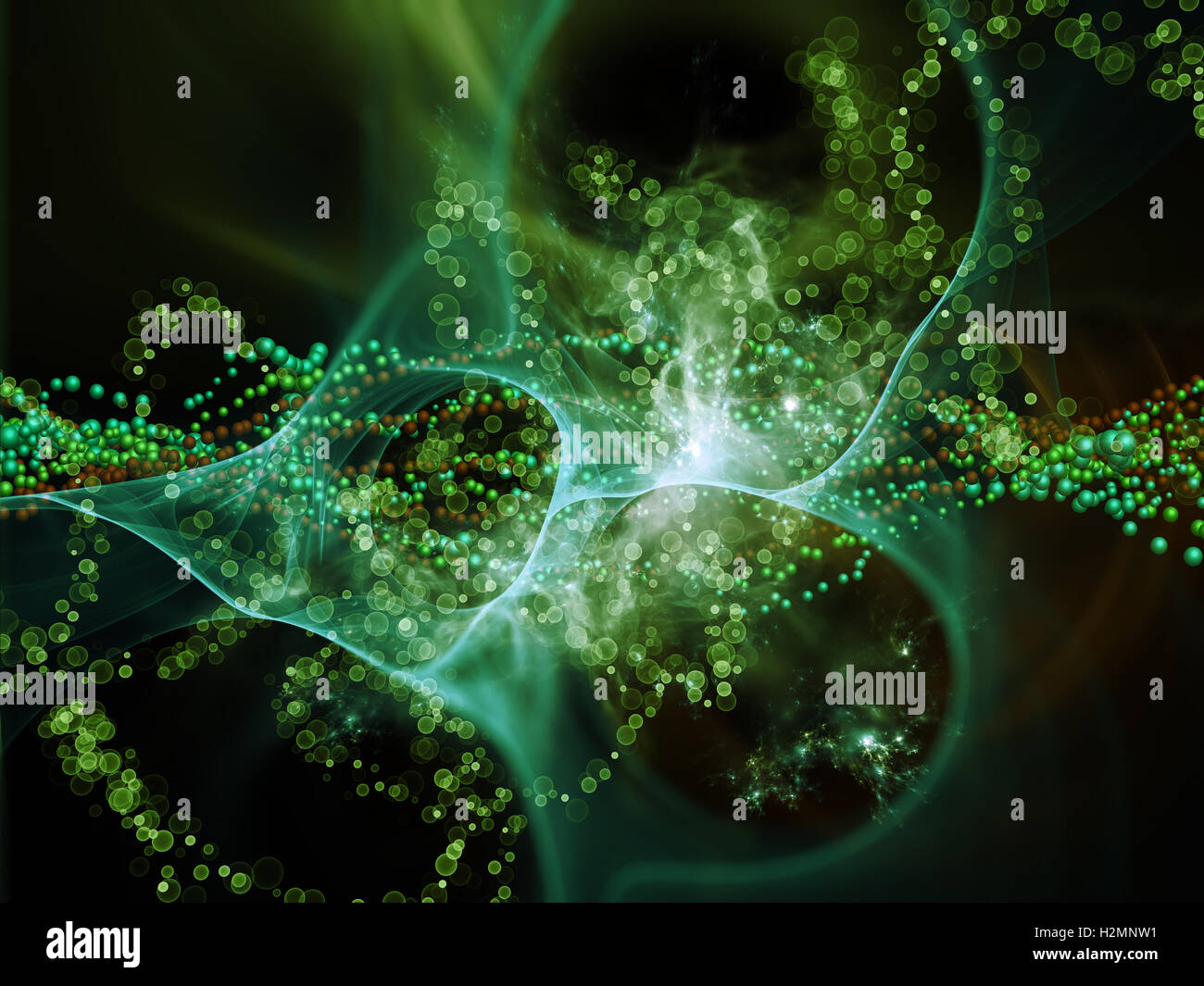 Synergien von DNA Stockfoto