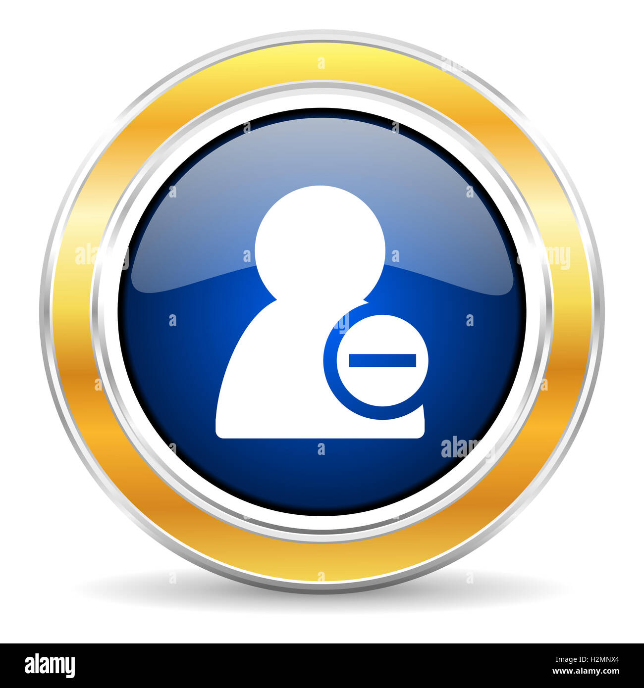 Symbol "Kontakt" entfernen Stockfoto