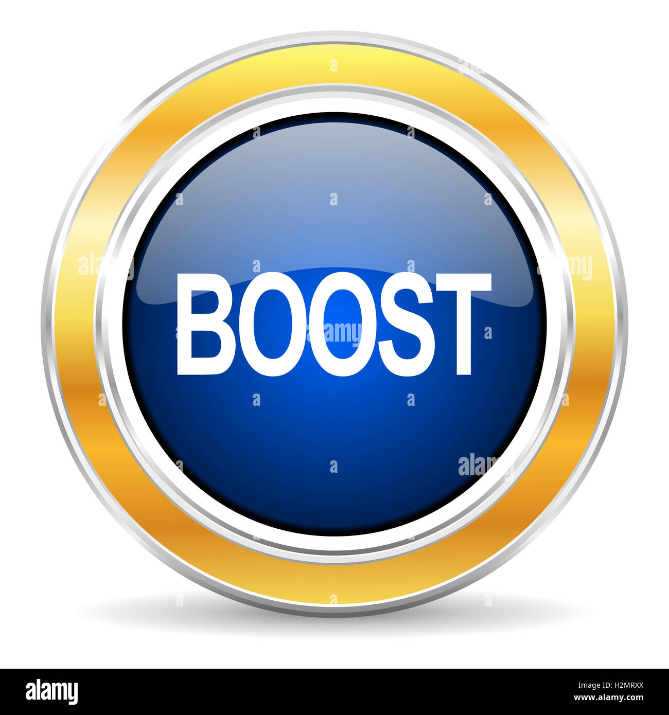 Boost-Symbol Stockfoto