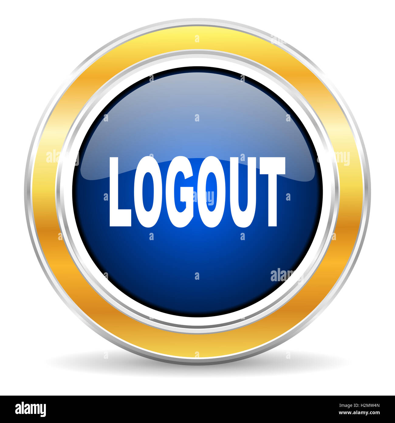 Logout-Symbol Stockfoto