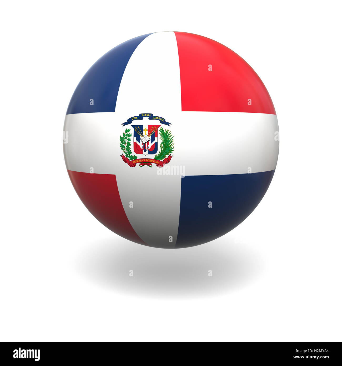 Dominikanische Republik Flagge Stockfoto