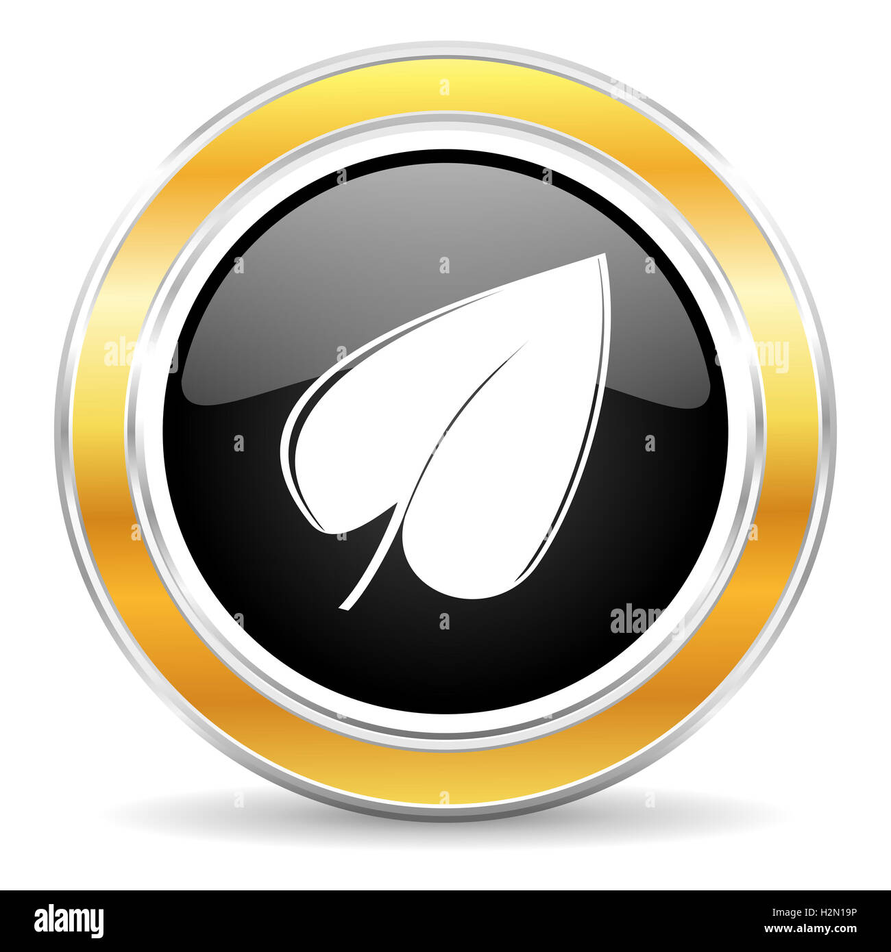 Blatt-Symbol Stockfoto