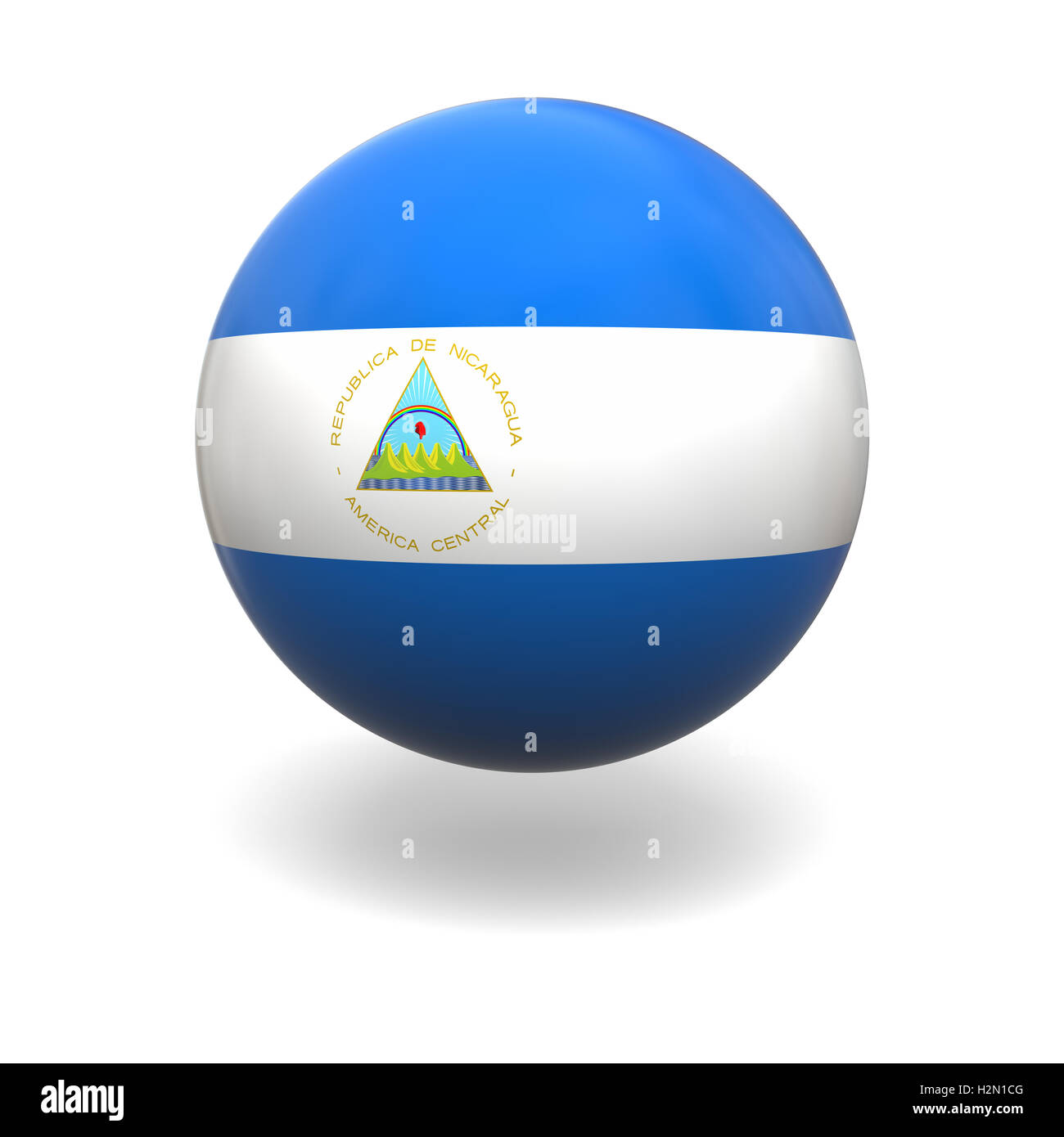Nicaraguanische Fahne Stockfoto