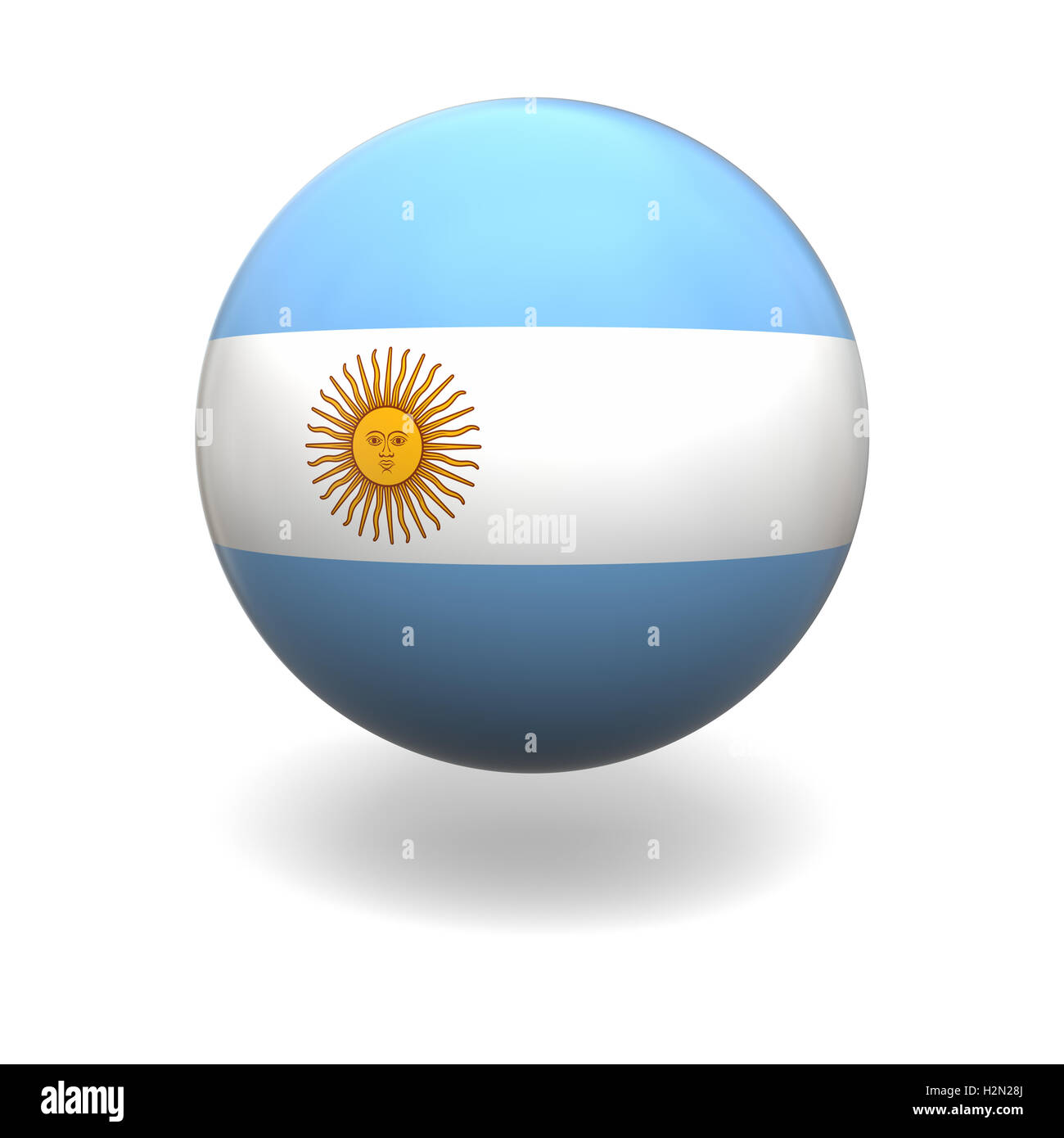 Argentinische Flagge Stockfoto