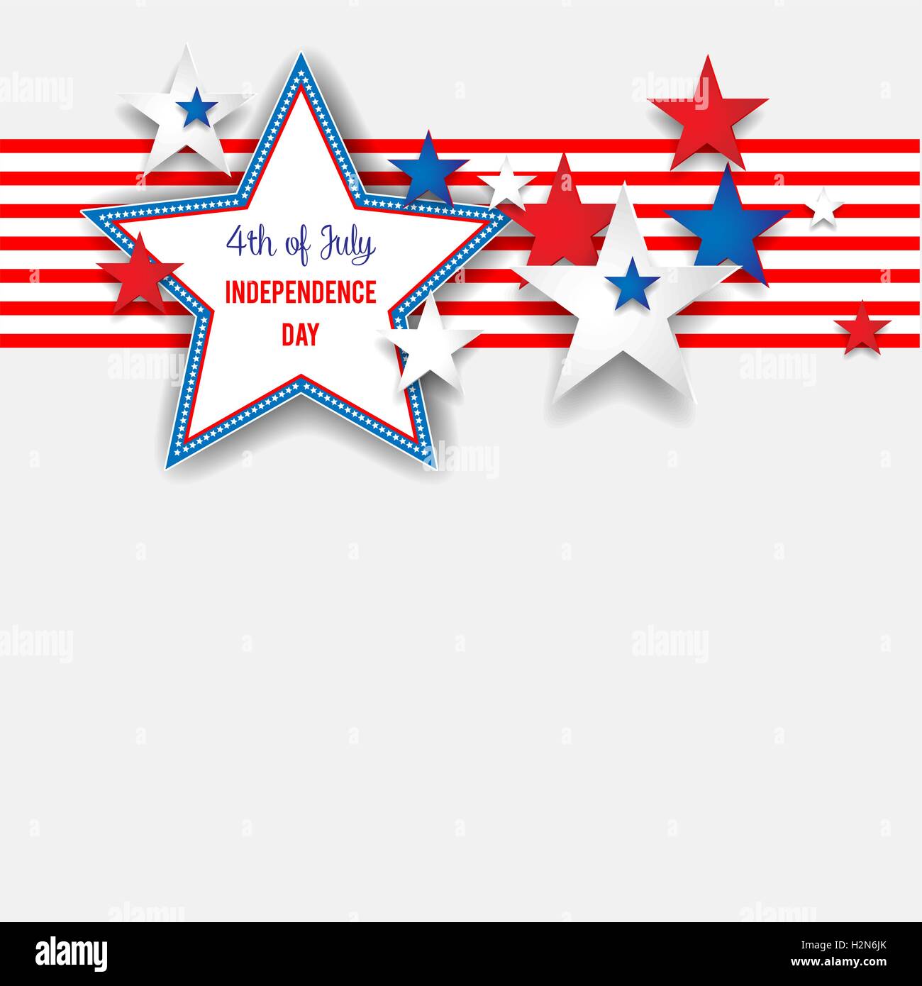 Independence Day-Hintergrund mit Sternen Stock Vektor
