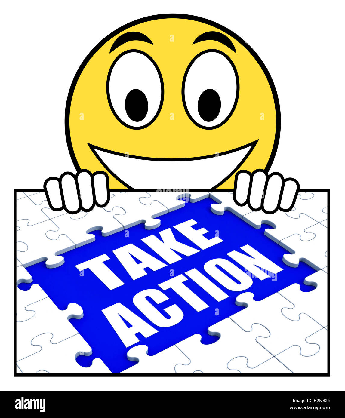 Take Action Schild mit motivieren, etwas zu tun Stockfoto