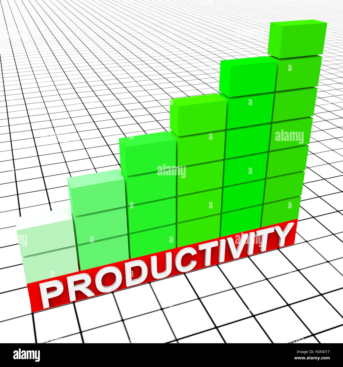 Steigerung der Produktivität Angabe Finanzbericht und Erfolg Stockfoto