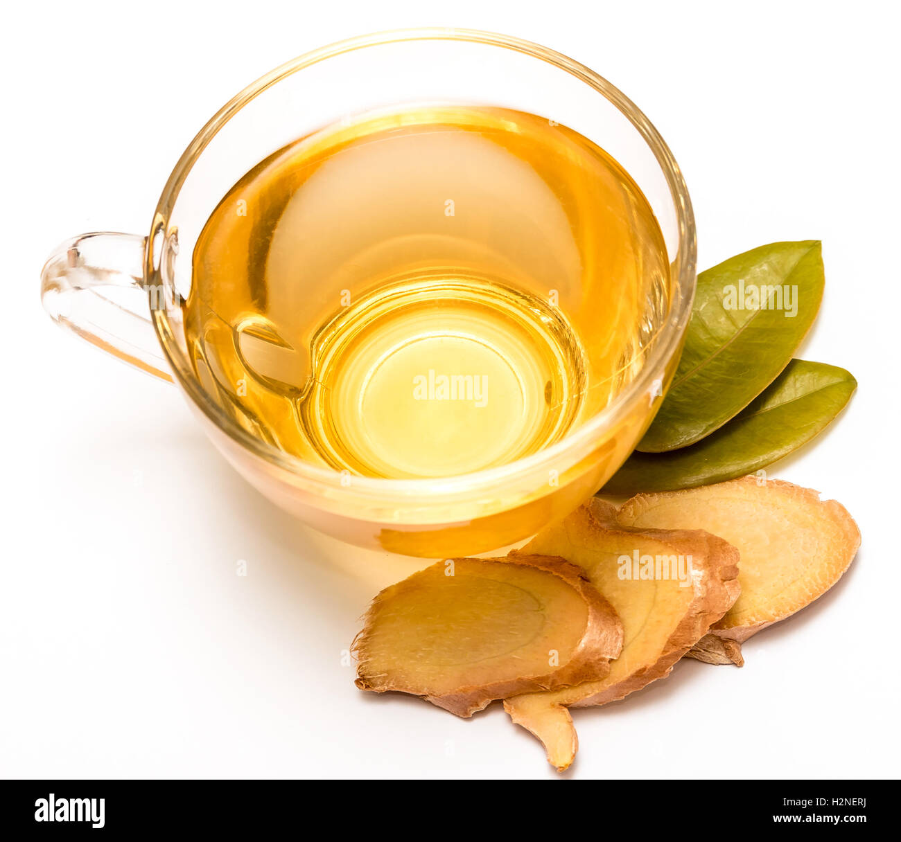 Gesunden Ingwertee Vertretung Refresh Teetassen und Getränke Stockfoto