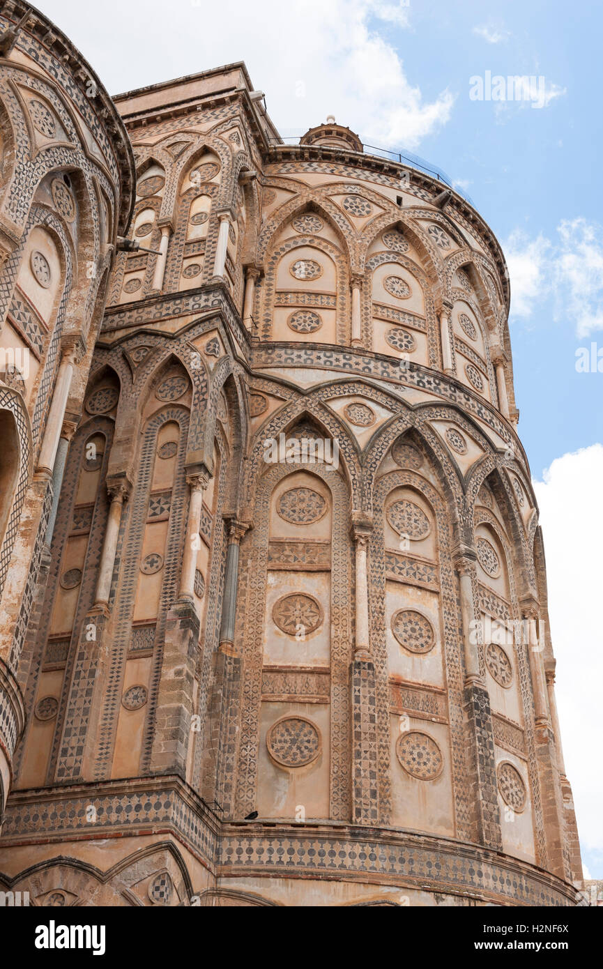 Detail der Kathedrale von Monreale, Sizilien Stockfoto