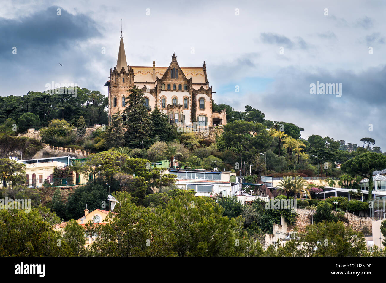 La Casa Arnús, auch bekannt als el Pinar ist eine Jugendstil-Haus erbaut von Enric Sagnier i Villavecchia und fand in der Tibidabo. Stockfoto