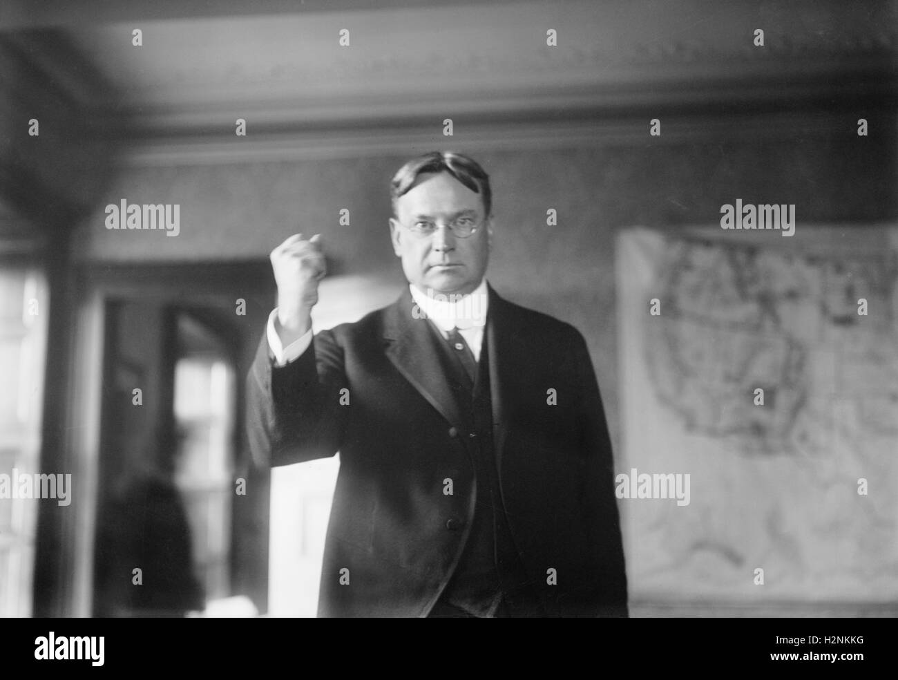 Hiram Warren Johnson, Progressive Senator von Kalifornien, USA, Portrait, Bain Nachrichtendienst, 1920 Stockfoto