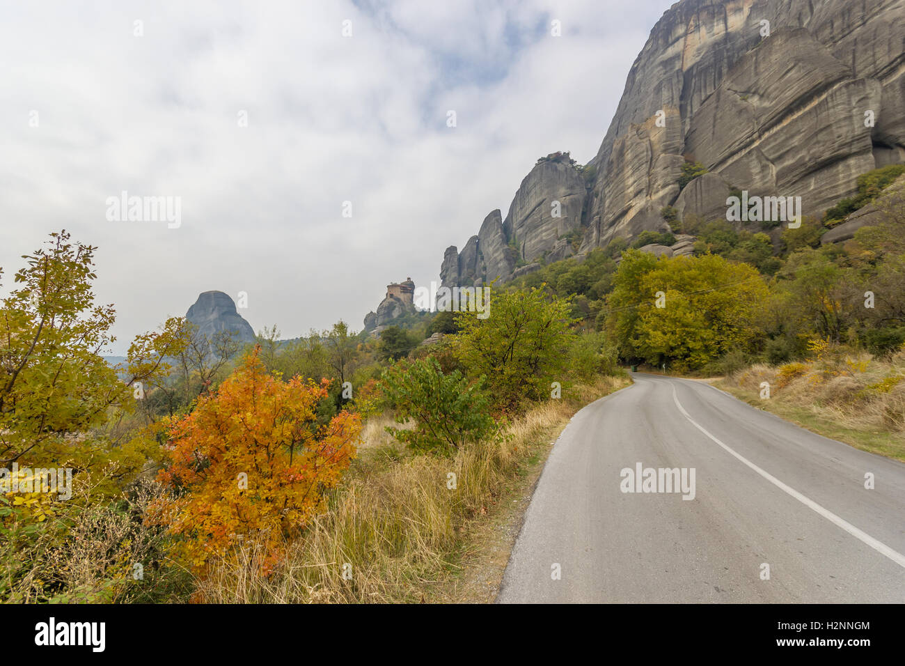 Die Meteora Klöster in Griechenland. Stockfoto