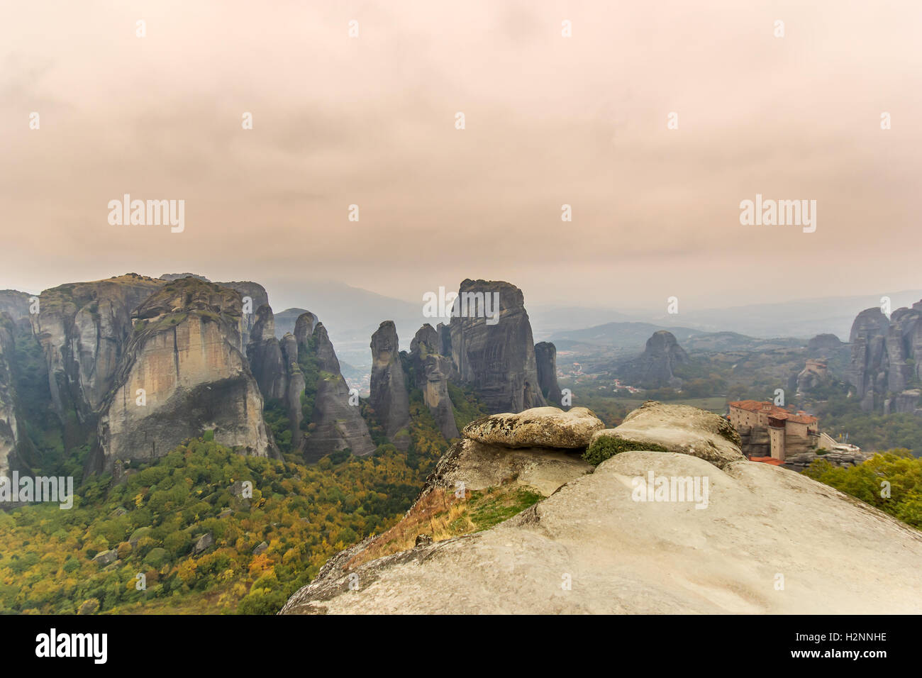 Die Meteora Klöster in Griechenland. Stockfoto