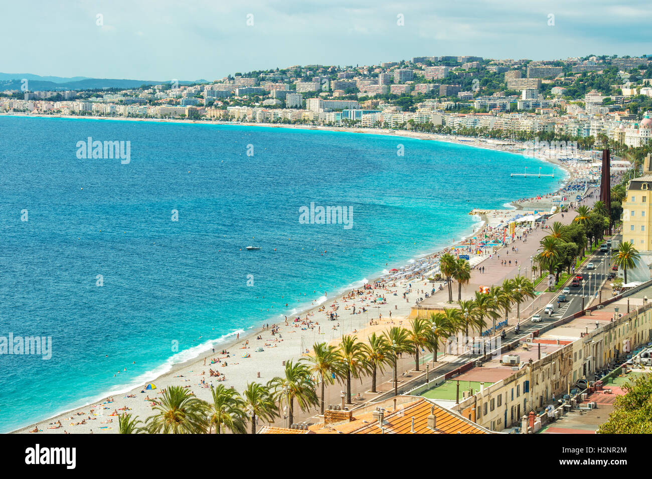 Promenade des Anglais, Nizza, Cote namens, Côte d ' Azur, Mittelmeer Stockfoto