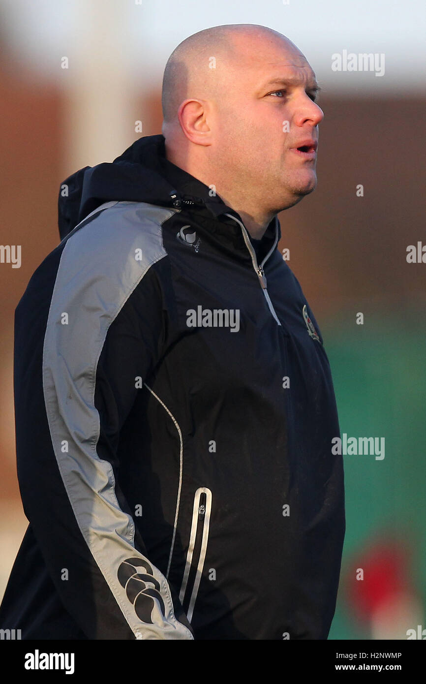 Bellen RFC Direktor des Rugby Nick Warren - Barking RFC Vs Dorking RFC - Rugby bei Gale Street, Dagenham - 02.08.14 Stockfoto