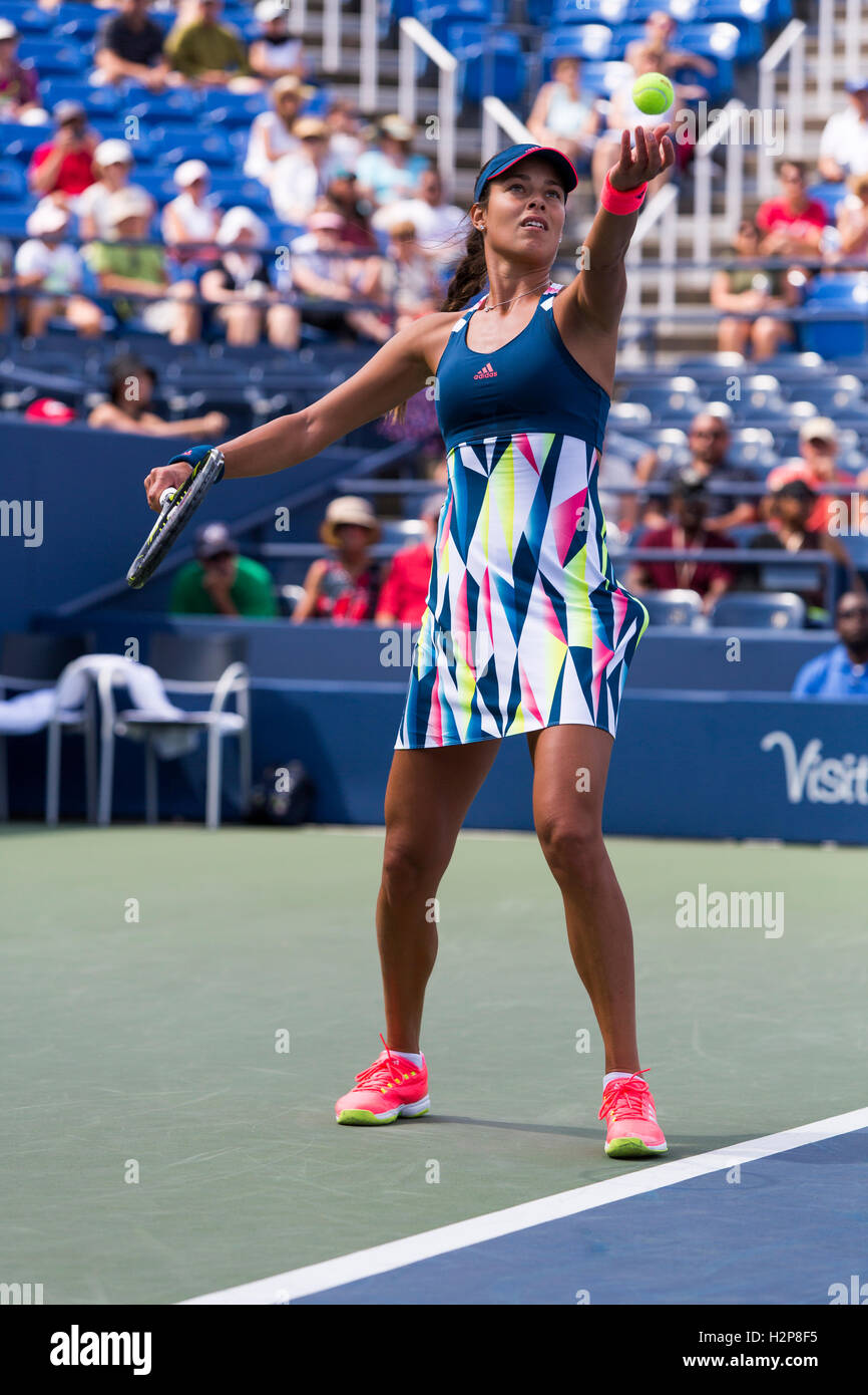 Ana Ivanovic (SRB) im Wettbewerb bei den US Open 2016 Stockfoto