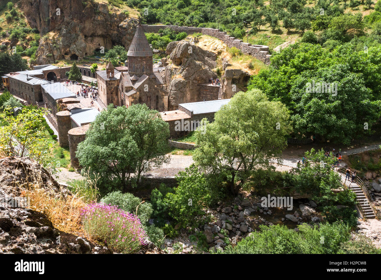 Kloster von Geghard in Armenien. Stockfoto
