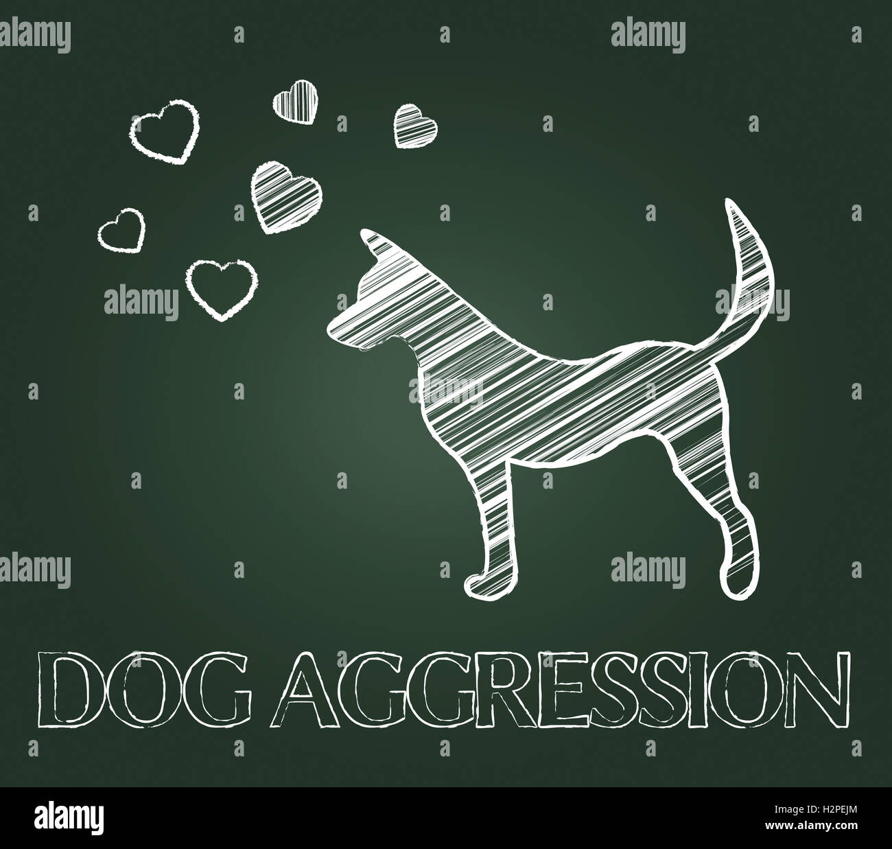 Hund Aggression zeigen feindlichen Angriff und Pet Stockfoto