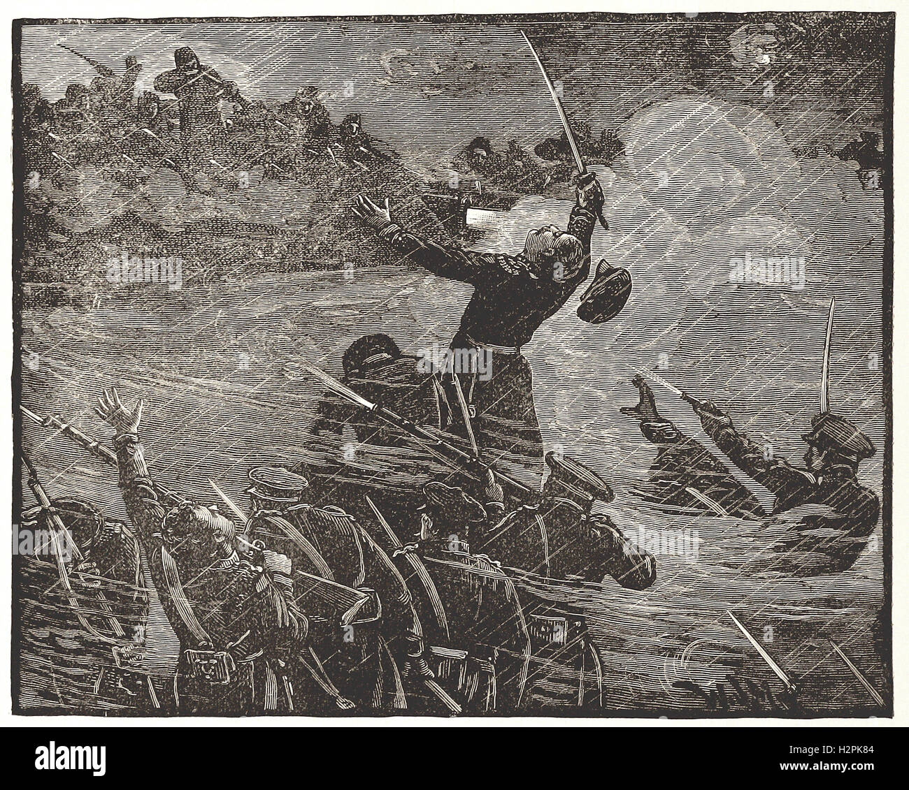 DIE Belagerung von SILISTRIA - aus "Cassell es illustrierte Universal-Historie - 1882 Stockfoto