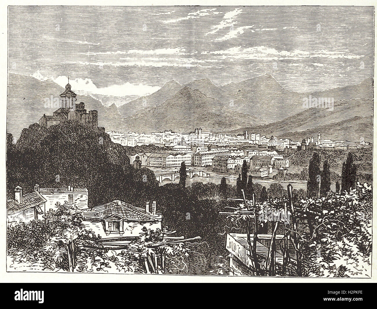 TURIN - aus "Cassell es illustrierte Universal-Historie - 1882 Stockfoto