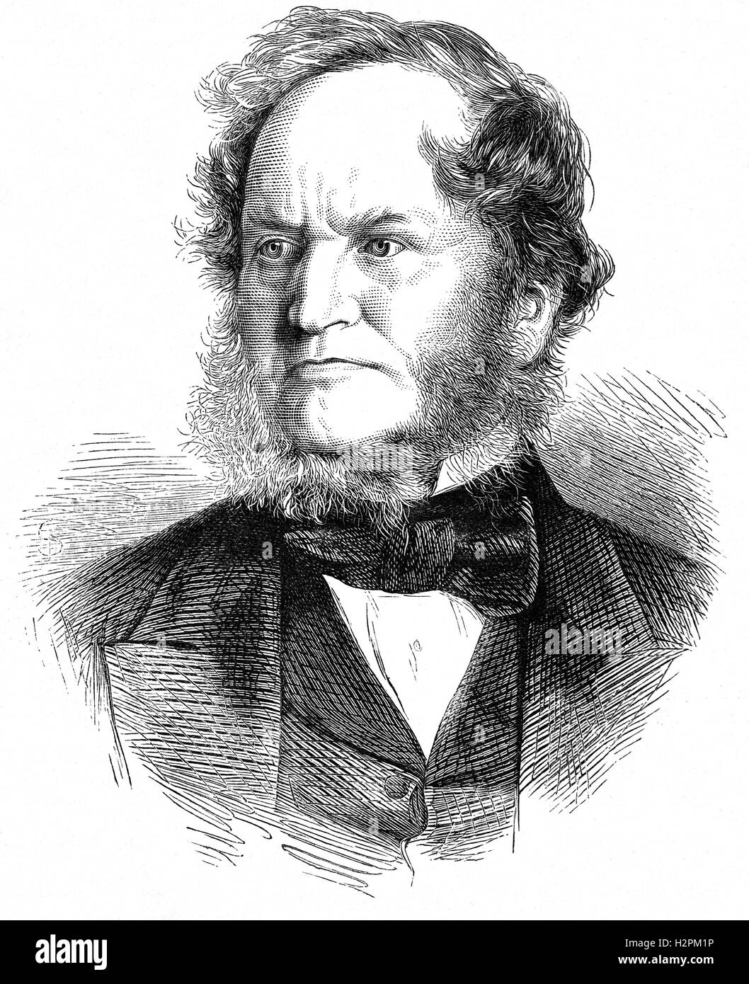 Edward Henry Stanley, 15. Earl of Derby (1826 – 1893), auch bekannt als Lord Derby, war ein britischer Staatsmann, der diente als Secretary Of State for Foreign Affairs zweimal, von 1866 bis 1868 und verkündeten die Politik der Splendid Isolation im Jahre 1866 - eine diplomatische Politik Allianzen und Verwicklungen zu vermeiden. Stockfoto