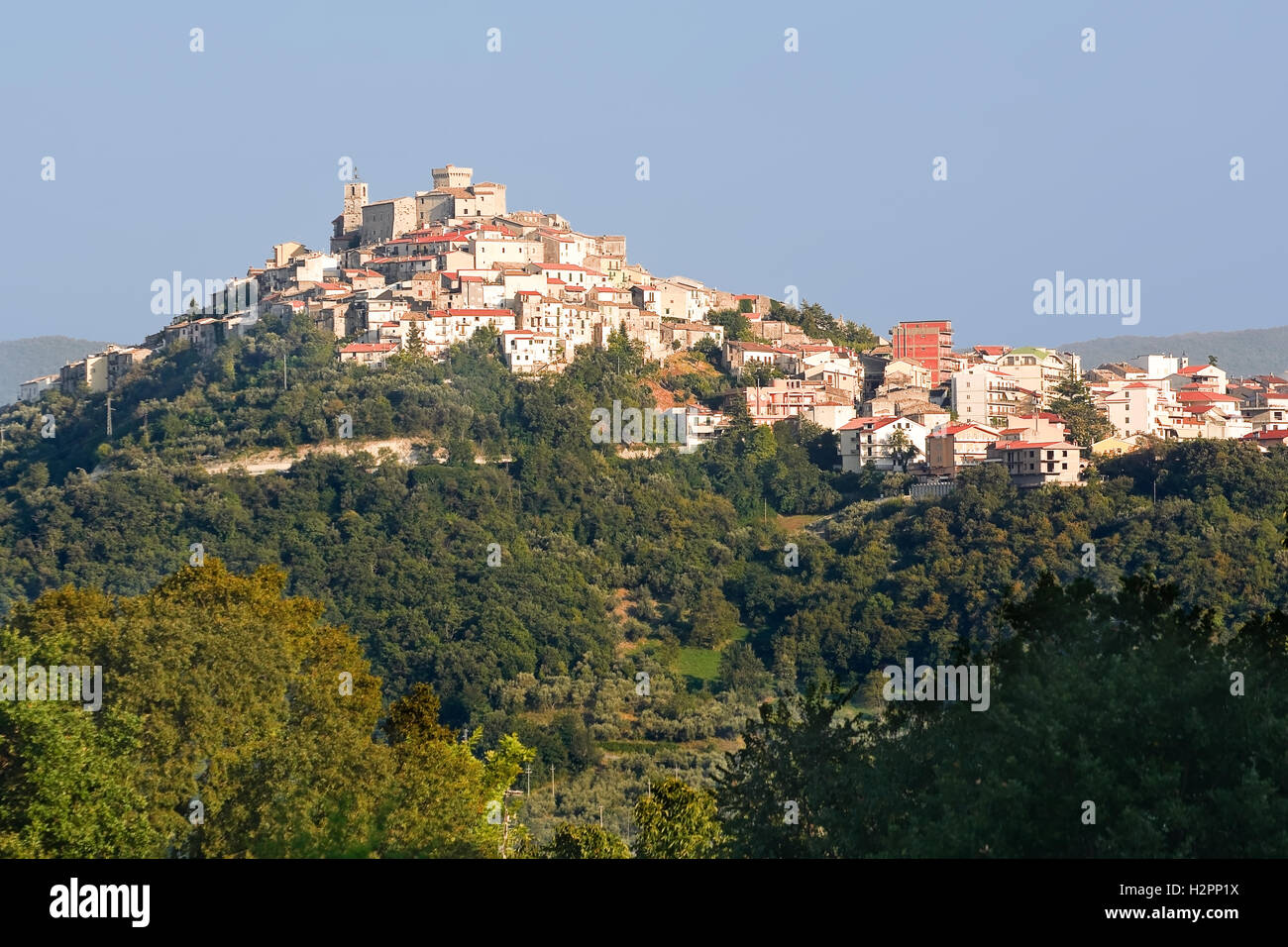 Casoli in den Abruzzen, kleinen Dorf auf dem Land Stockfoto