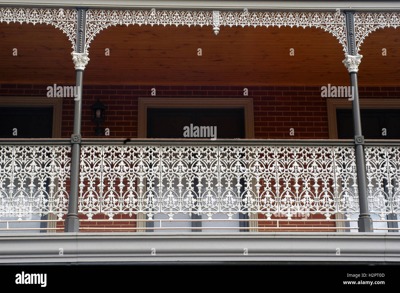 Architektonisches Detail eines Hauses im Großraum Victoria Australien Stockfoto