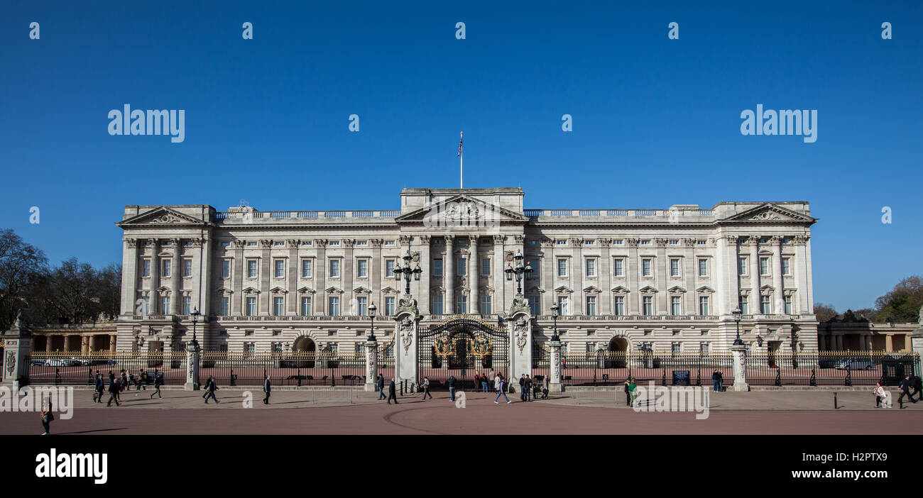 Buckingham Palast in London Stockfoto