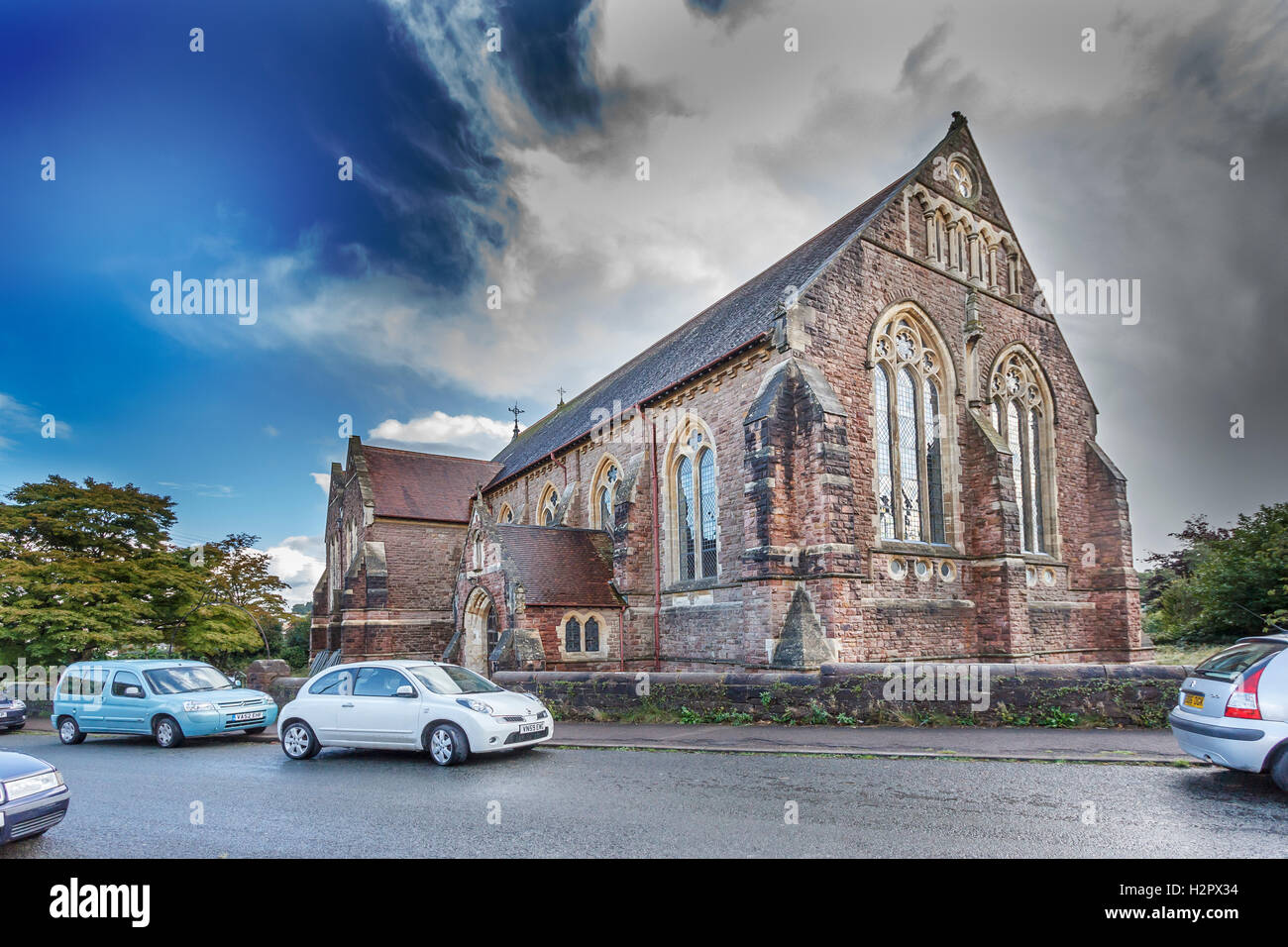 St. Johannes Evangelist C der Kirche Lollapalooza E Stockfoto