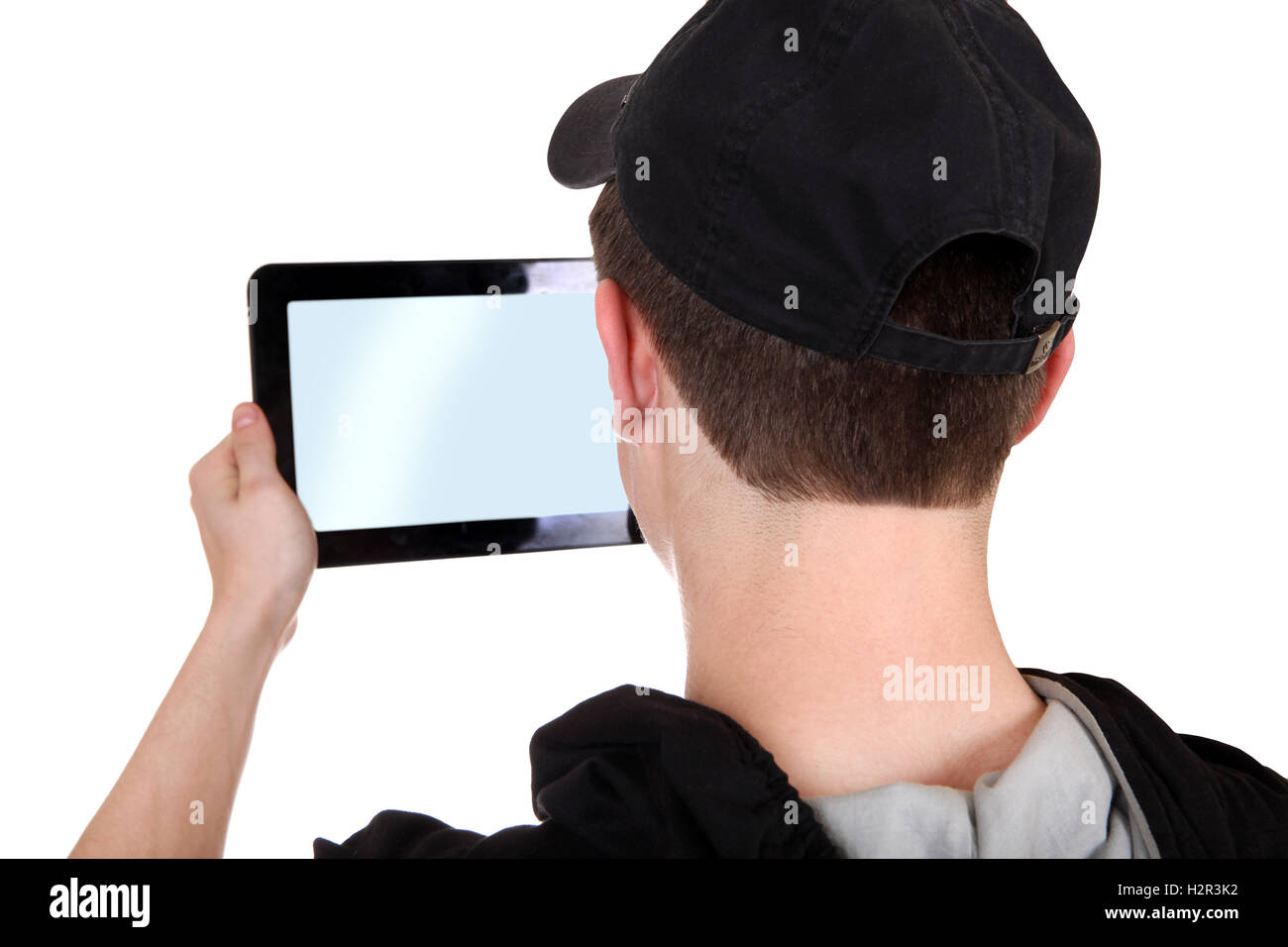 Teenager mit Tablet-PC Stockfoto