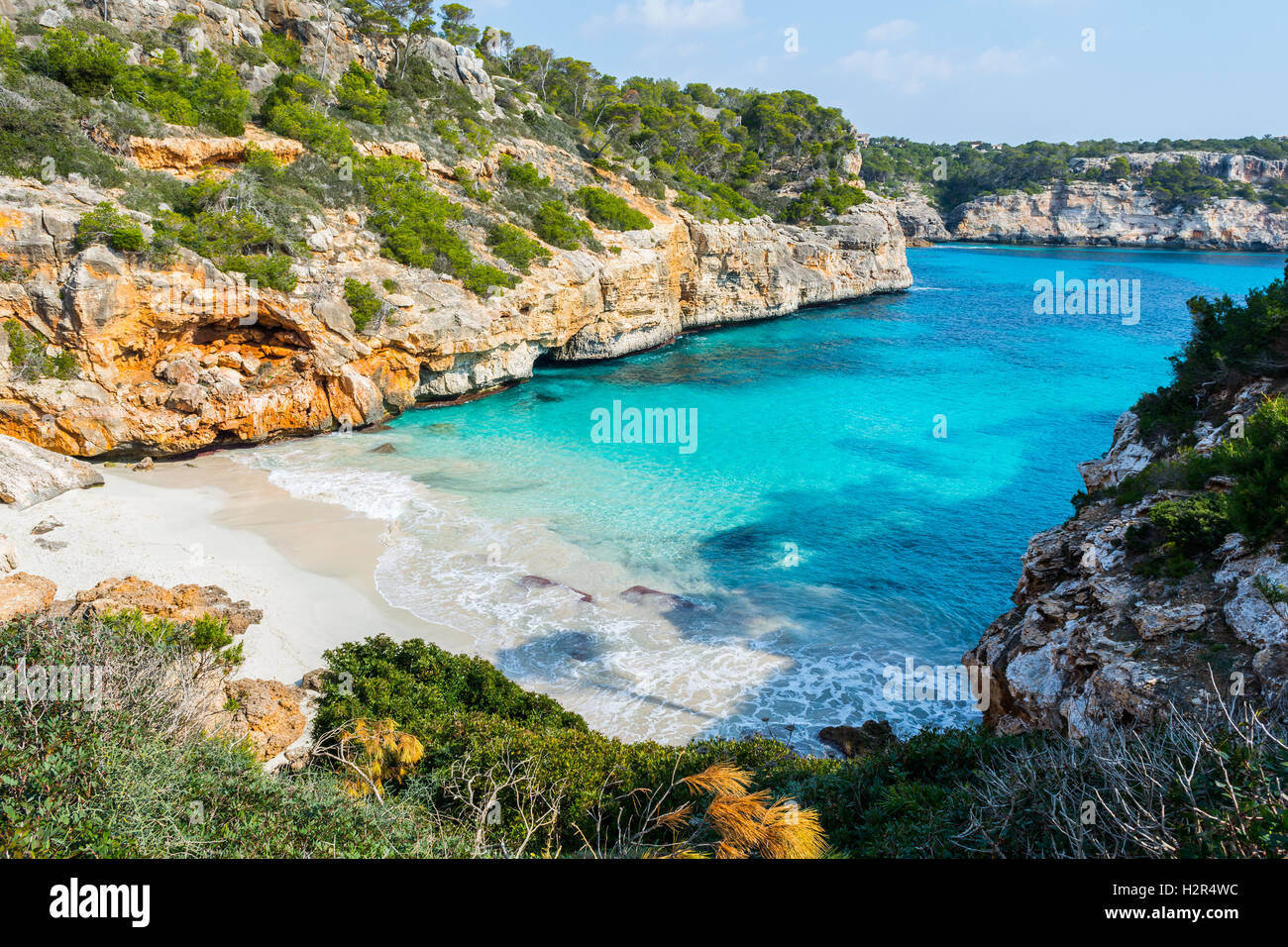 Calo des Moro, Mallorca Stockfoto