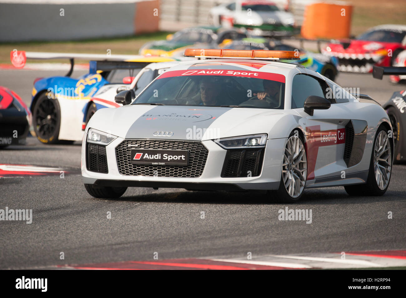 Barcelona, Spanien. 2. Oktober 2016. Der Audi R8 Safety Car, in Aktion während des Festival De La Velocidad de Barcelona auf dem Circuit Catalunya. Bildnachweis: Pablo Guillen/Alamy Live-Nachrichten Stockfoto