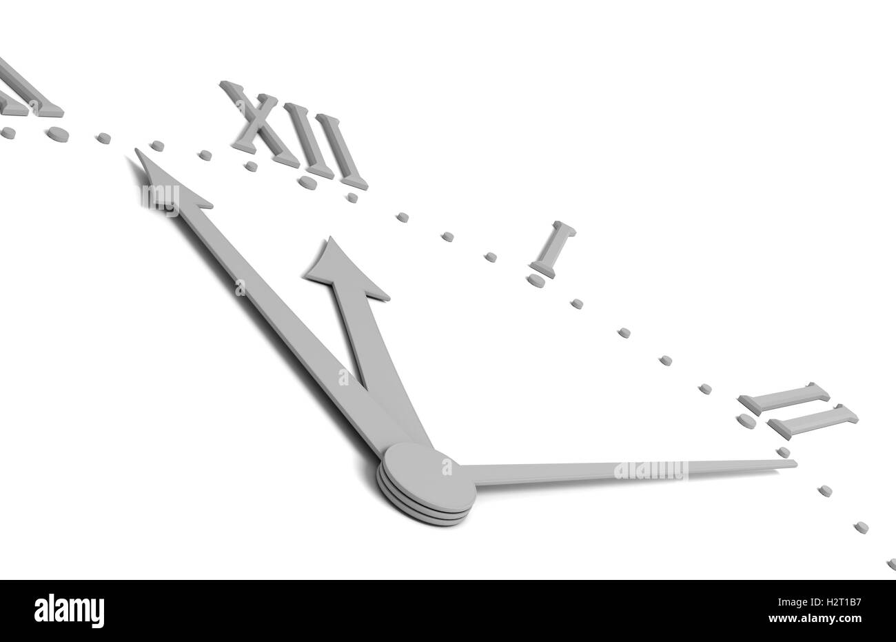 Letzten Minuten für das neue Jahr Stockfoto