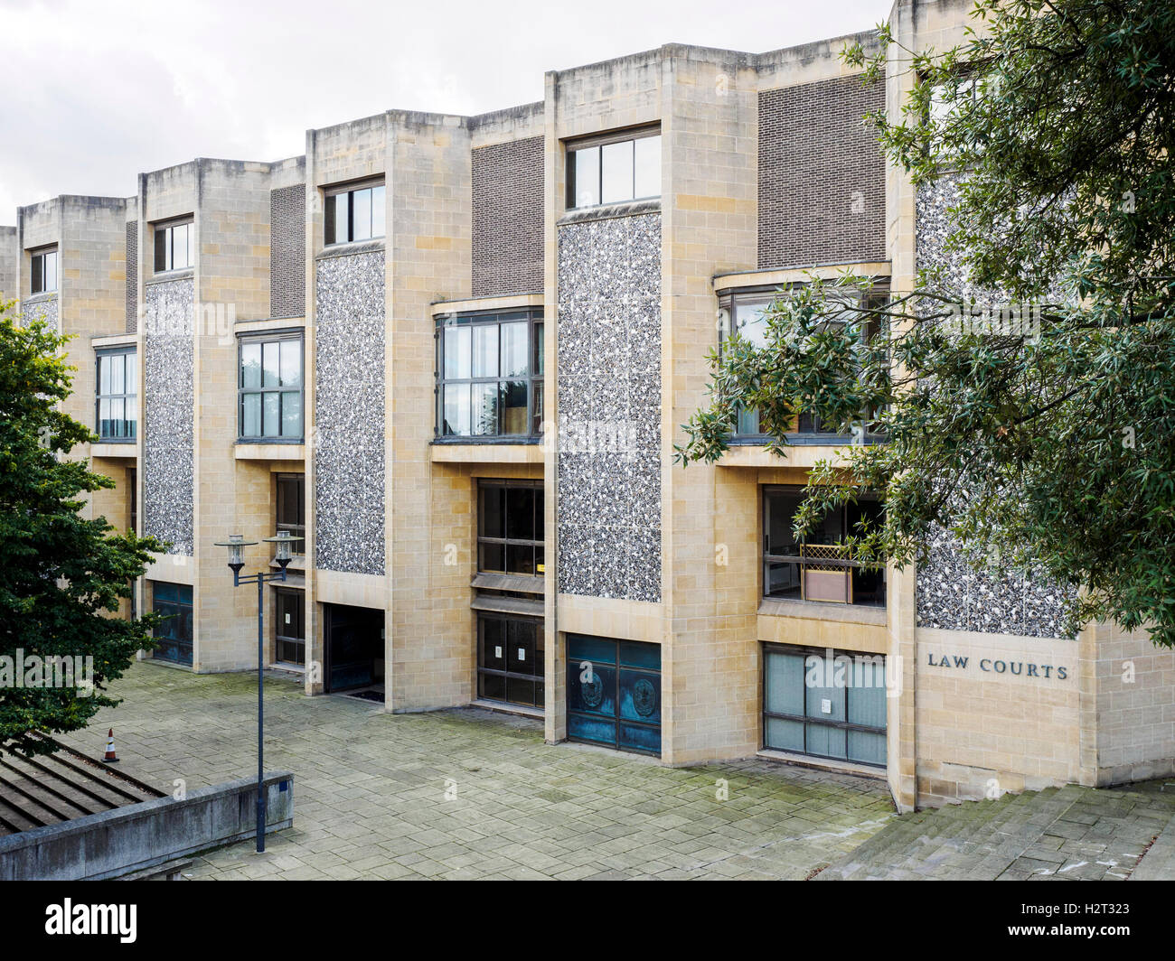 Der Justizpalast in Winchester, Hampshire, England. Stockfoto