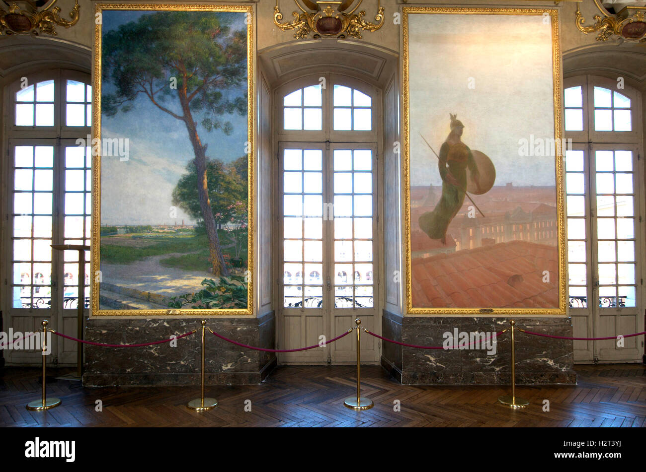 Der Salle des Illustres im Rathaus von Toulouse, Frankreich, Europa Stockfoto