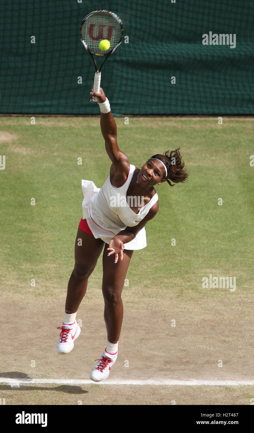 Frauen Halbfinale, Serena Williams, USA, 2010 Wimbledon, ITF Grand-Slam-Turnier, Wimbledon, England, Vereinigtes Königreich, Europa Stockfoto