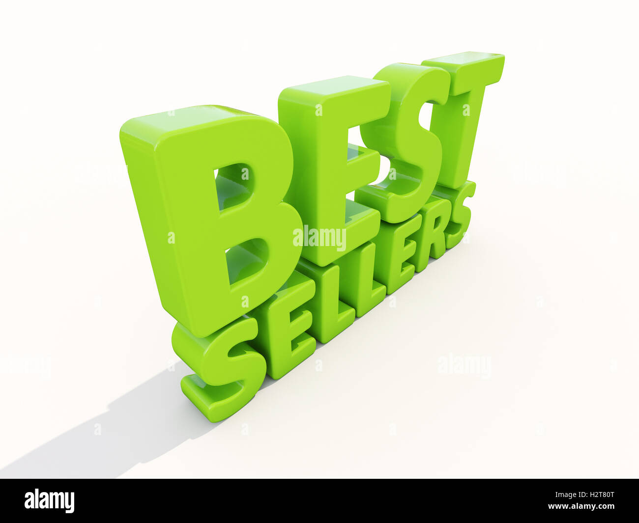 3D Bestseller Stockfoto
