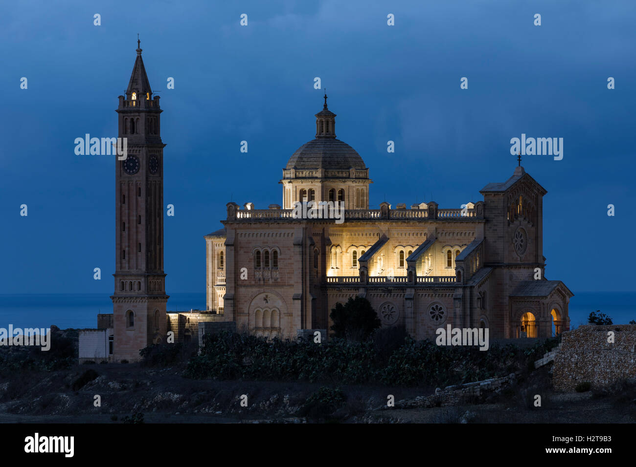 Basilika Ta Pinu, Gharb, Gozo, Malta Stockfoto
