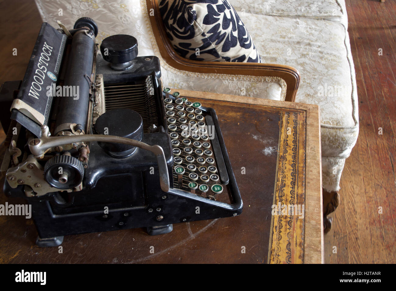 Antike Schreibmaschine, Vintage Schreibmaschine, alte Schreibmaschine Stockfoto