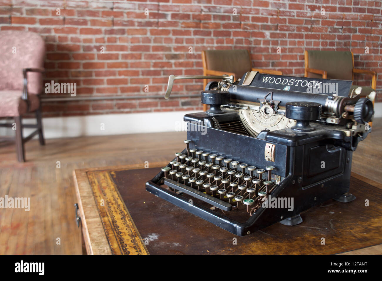 Antike Schreibmaschine, Vintage Schreibmaschine, alte Schreibmaschine Stockfoto