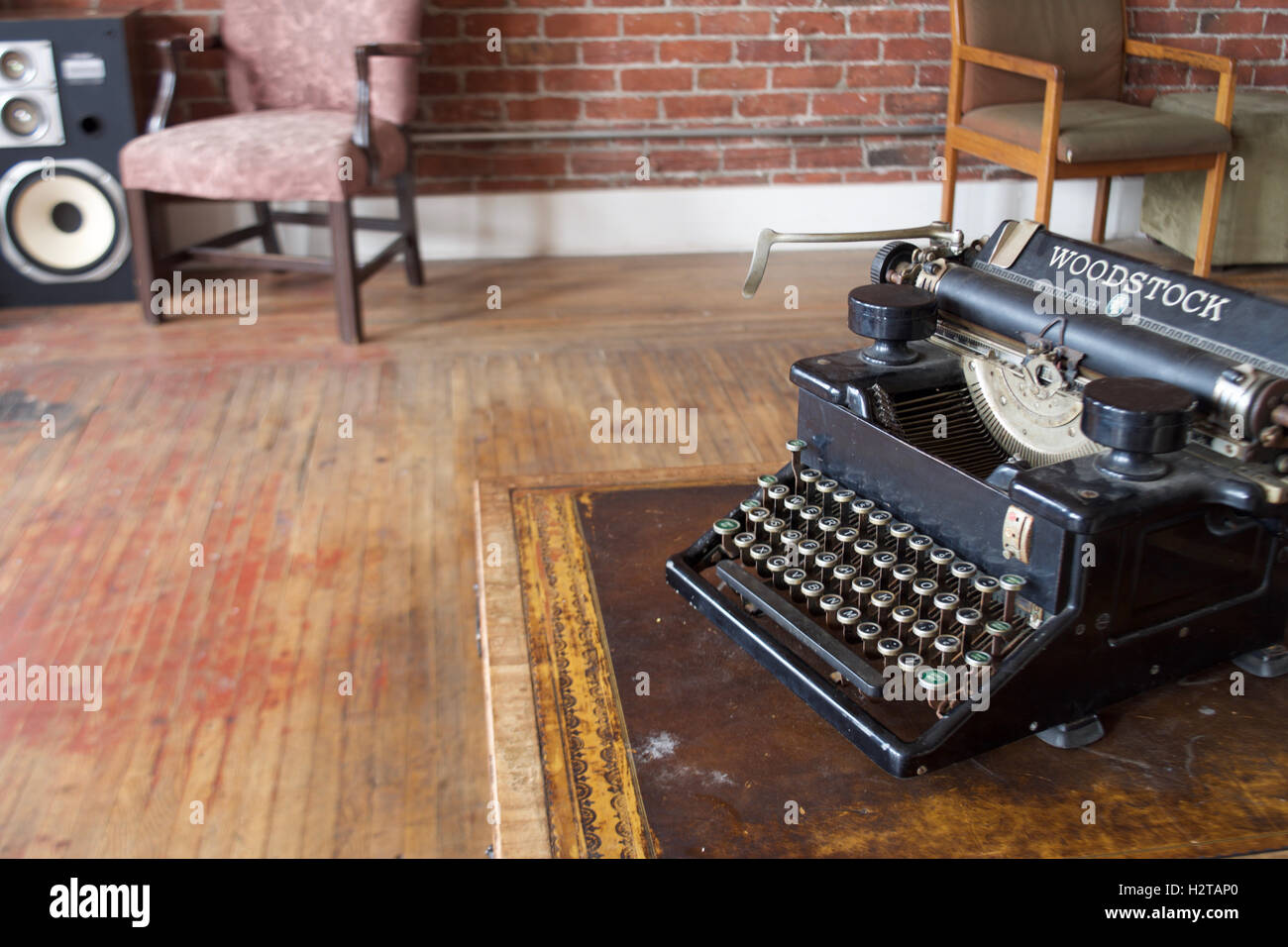 Antike Schreibmaschine, Vintage Schreibmaschine Stockfoto