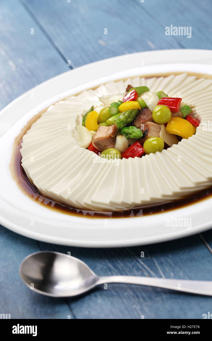 tausend Blätter Tofu, Tofu chinesische Küche Stockfoto