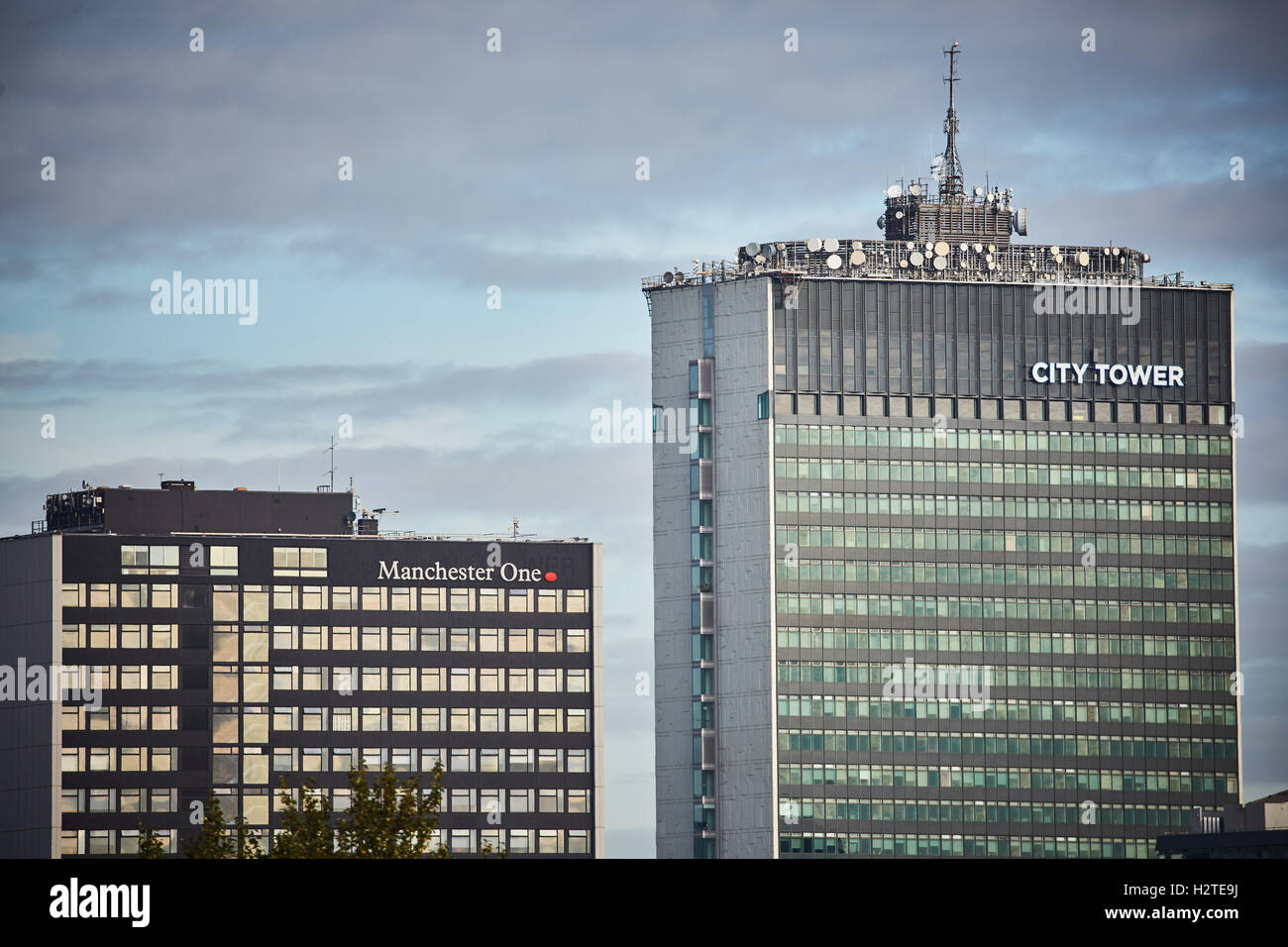 Manchester City tower eine Gebäude ließ Büros Skyline Büroentwicklung Raum entwickelt, kleine mittelständische große Unternehmen busi Stockfoto