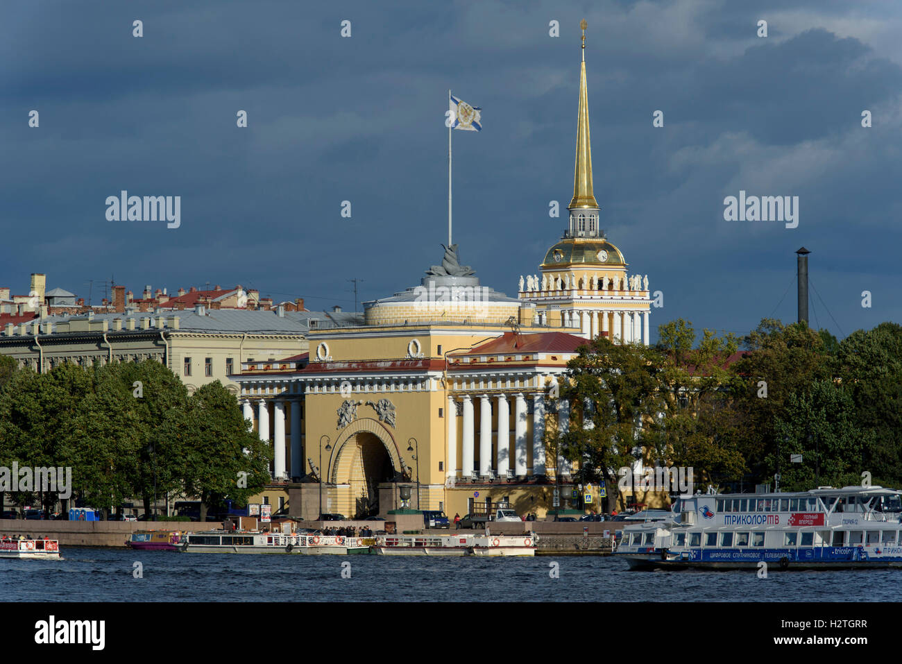 Admirality, St. Petersburg, Russland, UNESCO-Welterbe Stockfoto