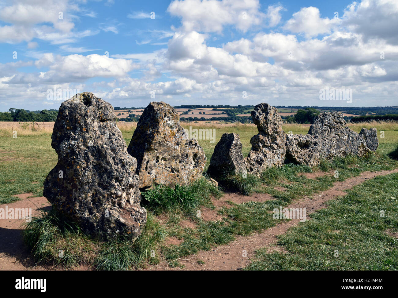 Die Rollright Stones Stockfoto