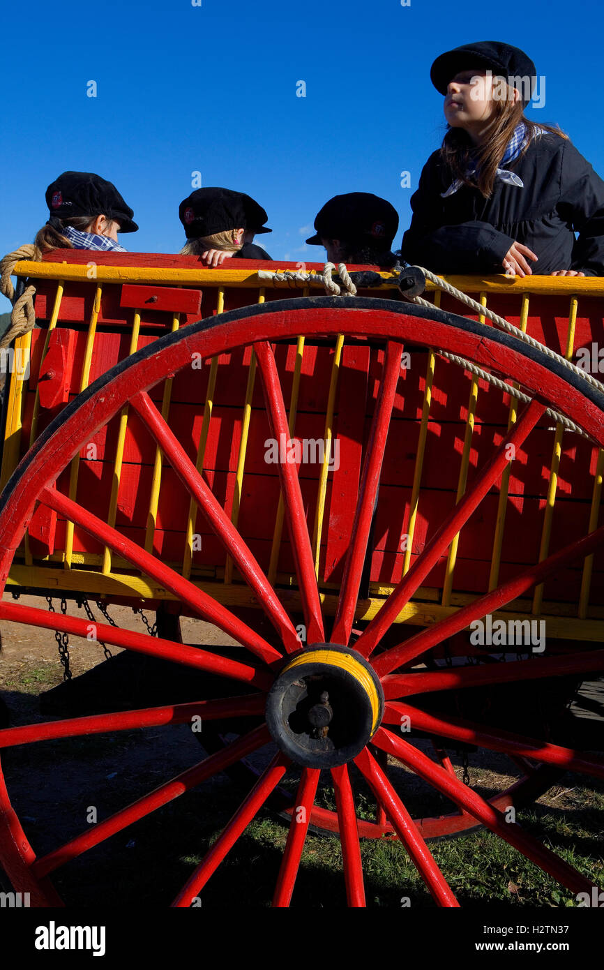 "Festa Dels Traginers´, fest der Muleteer in Balsareny. Comarca del Bages. Eix del Llobregat, Katalonien, Spanien. Stockfoto