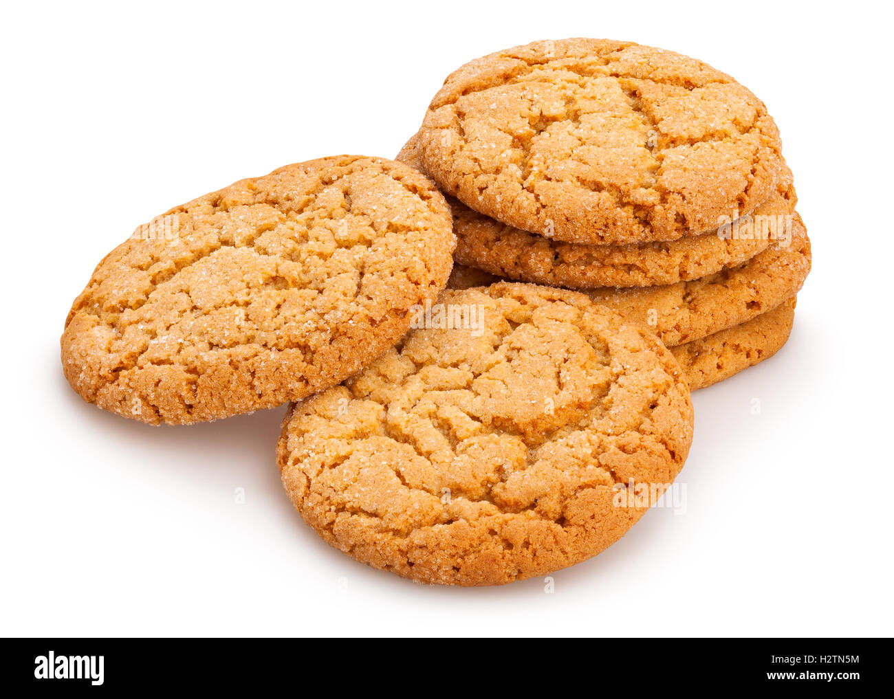 Hafer Cookies isoliert Stockfoto