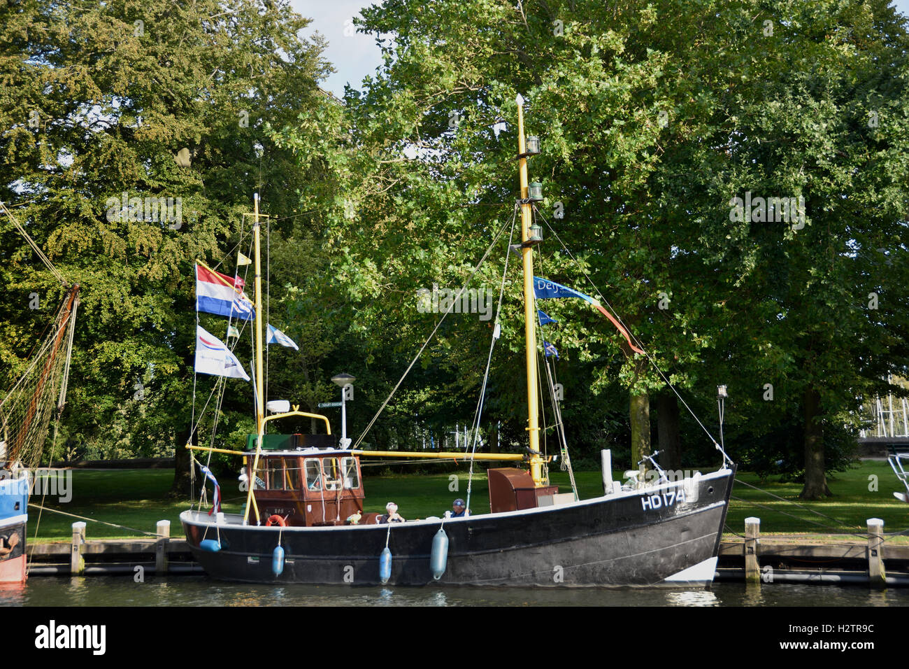 Alten Hafen Hafen Hoorn Niederlande Segelboot Schiff Stockfoto