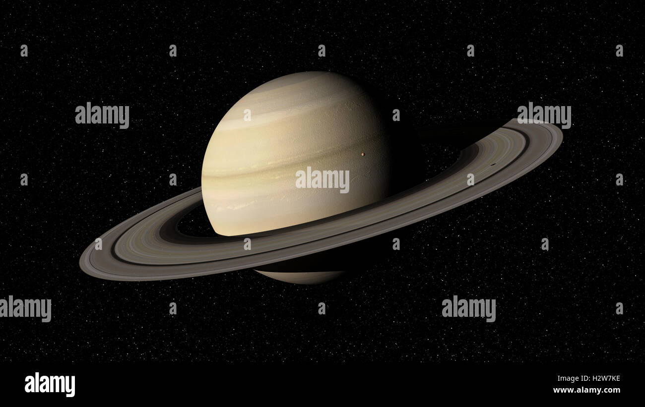 3D-Rendering des Planeten Saturn. Elemente dieses Bildes, eingerichtet von der NASA Stockfoto 3D-Rendering des Planeten Saturn. Elemente dieses Bildes, eingerichtet von der NASA Stockfoto
